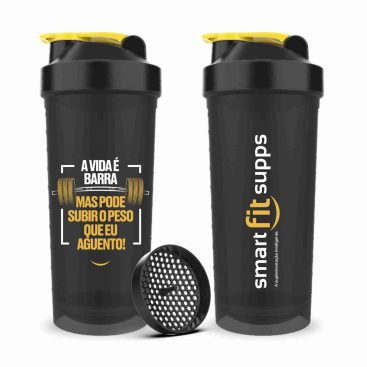 Coqueteleira "A vida é barra" 600m smart fit supps