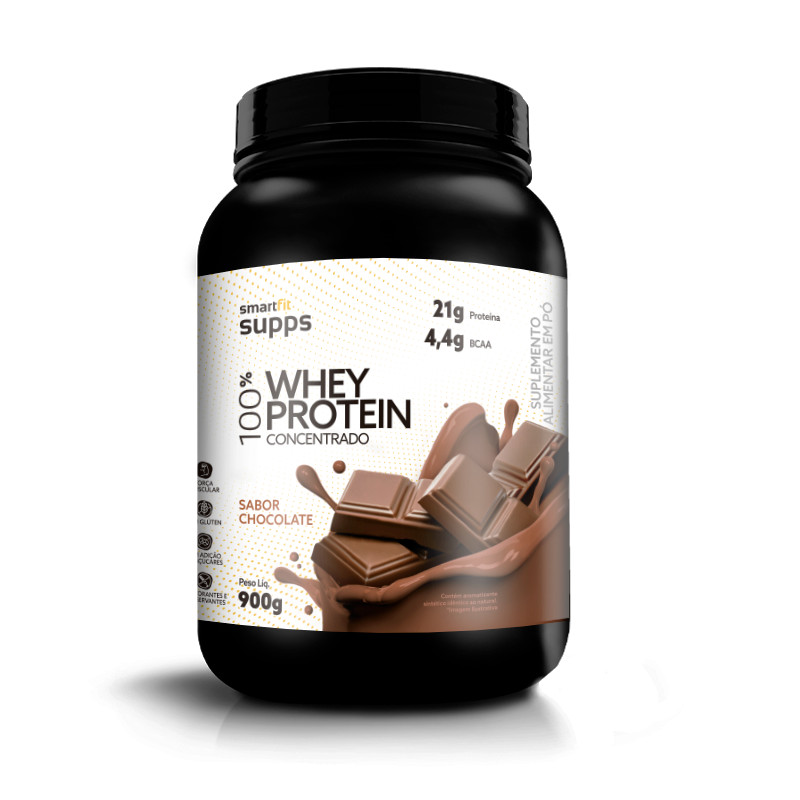 Whey Protein Concentrado 900g - Smart Fit Supps